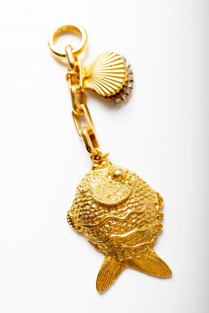 Elizabeth Cole Seana Bag Charm Gold