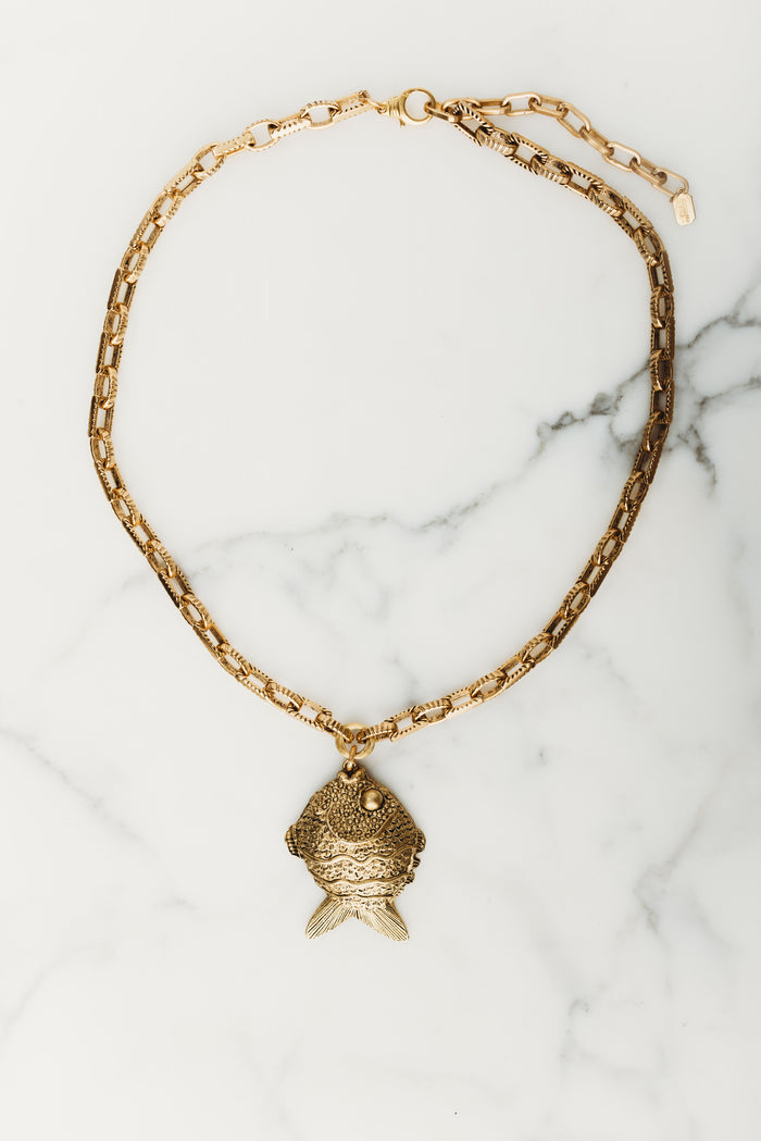 elizabeth cole Seana Necklace Gold