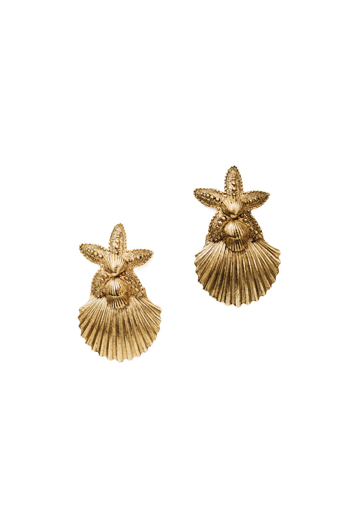 Elizabeth Cole Shelma Earrings Gold