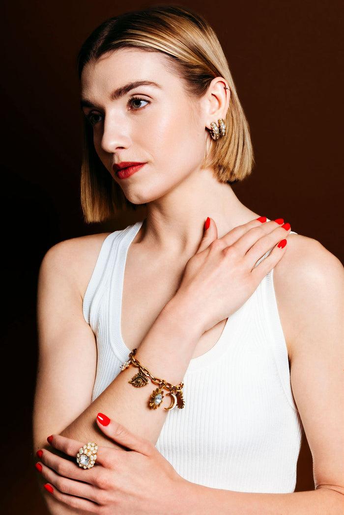 elizabeth Cole Skylar Bracelet Gold