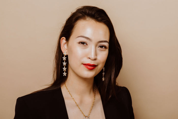 Elizabeth Cole Soleil Earrings Crystal