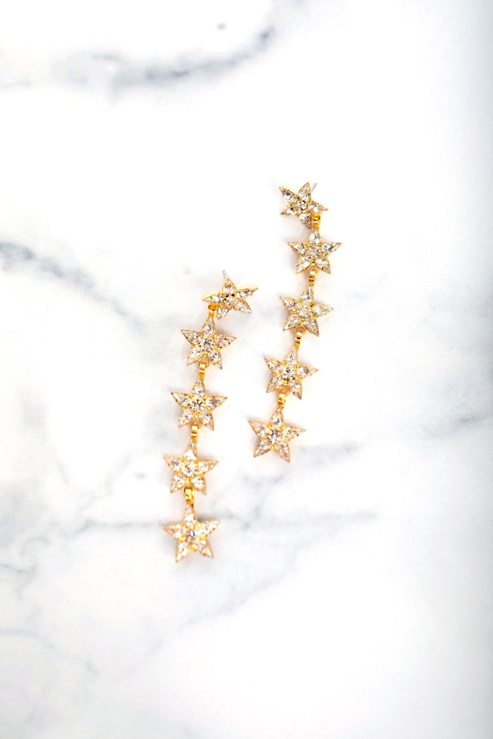 elizabeth cole Soleil Earrings Crystal