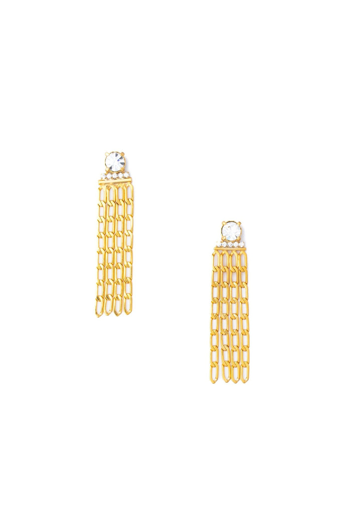 Elizabeth Cole Sonny Earrings Crystal