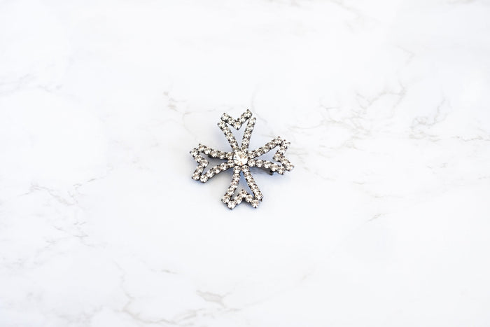 Elizabeth Cole Soren Brooch Crystal