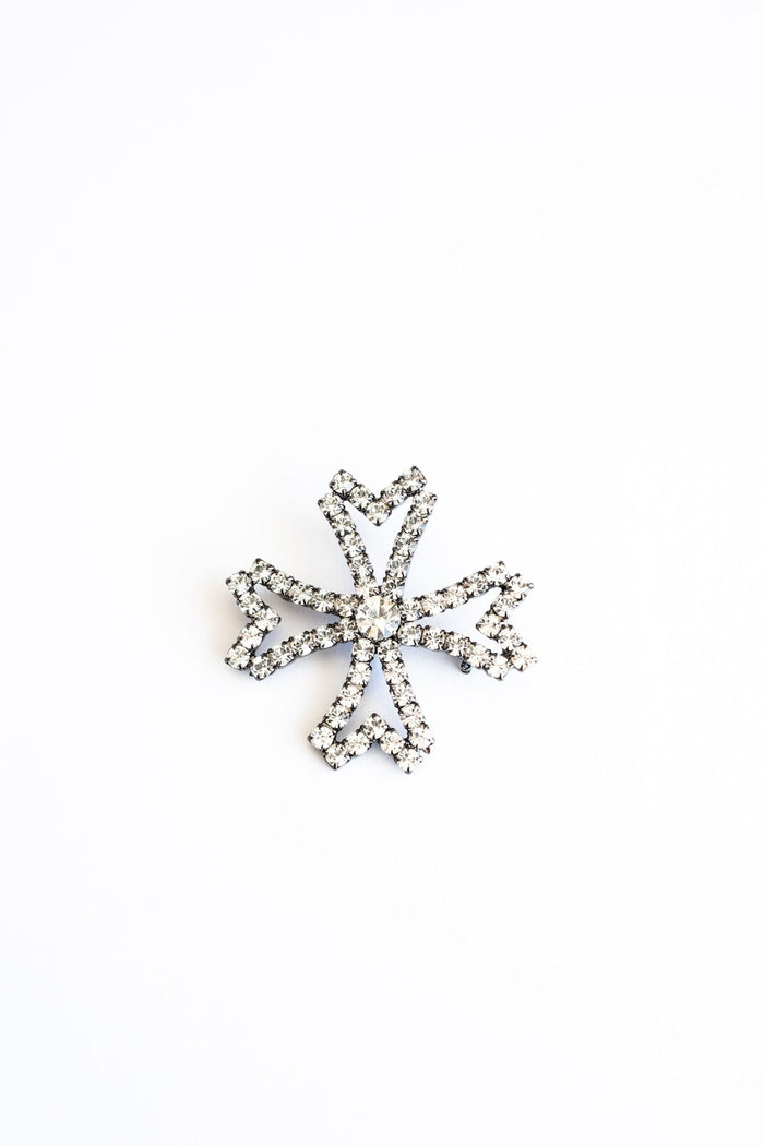 Elizabeth Cole Soren Brooch Crystal