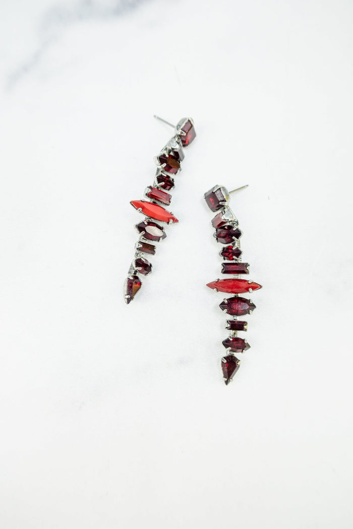 elizabeth cole Starla Earrings Red