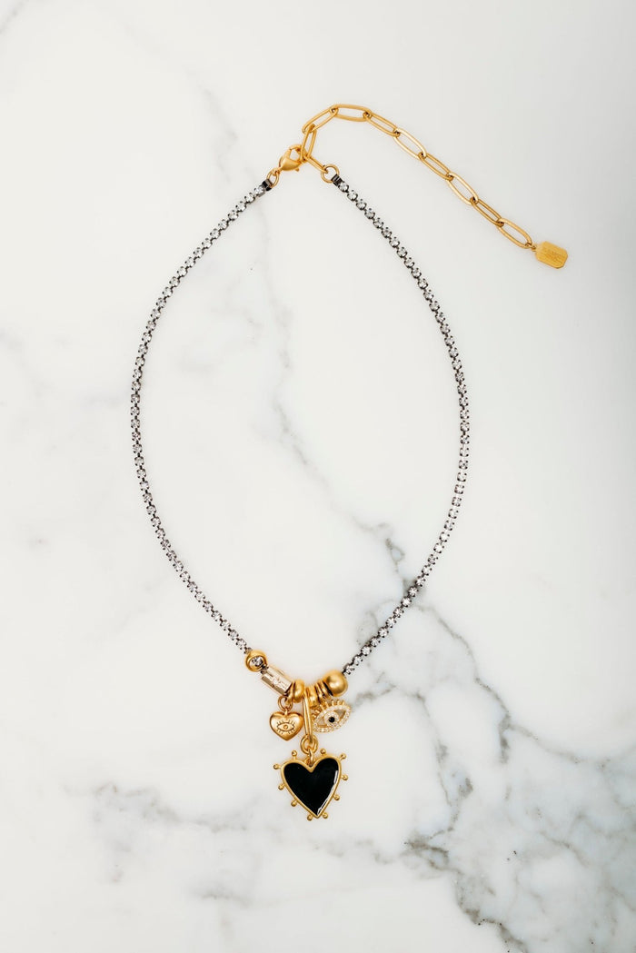 elizabeth cole Sueann Necklace Black