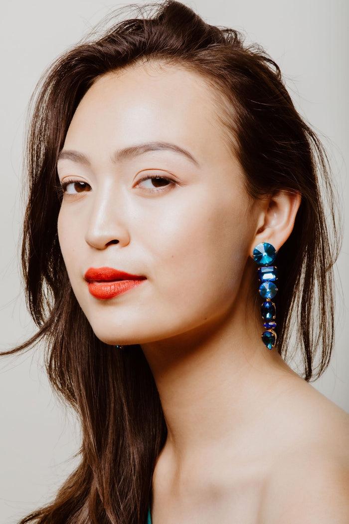Elizabeth Cole Tansy Earrings Blue