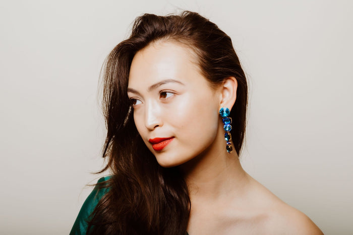 Elizabeth Cole Tansy Earrings Blue