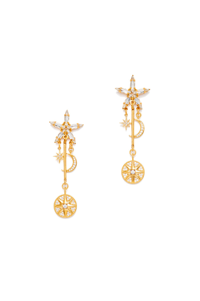 Elizabeth Cole Thalassa Earrings Crystal