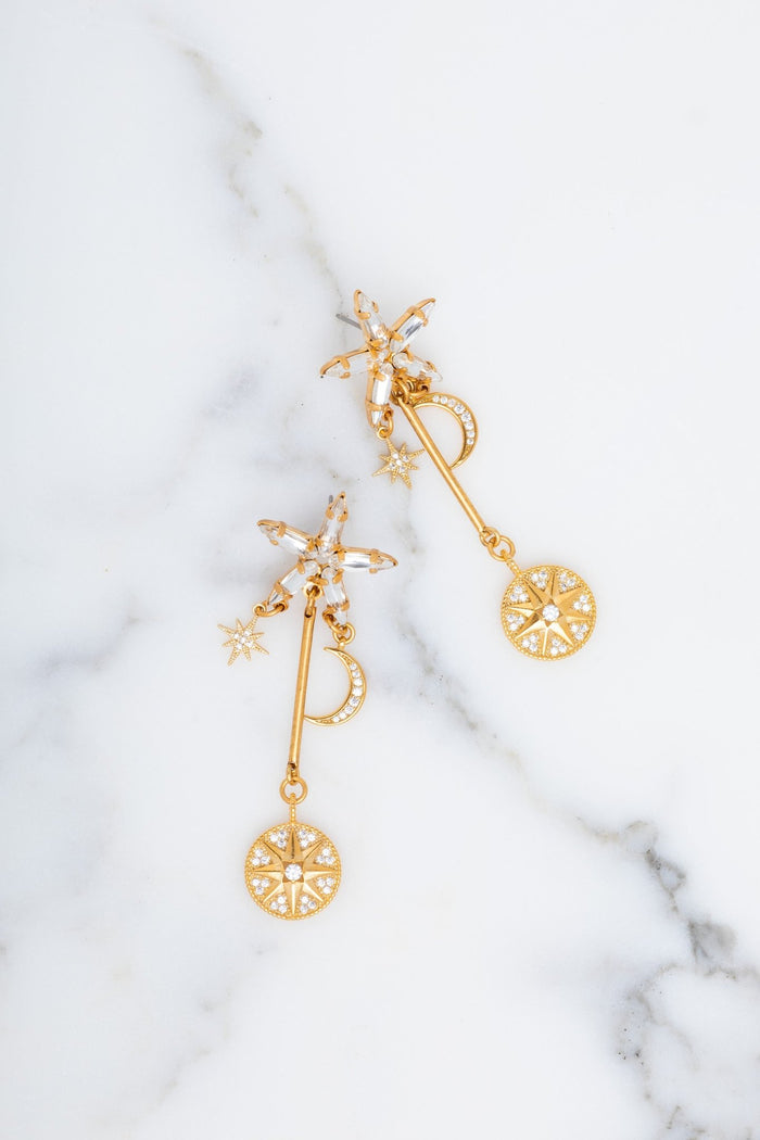 elizabeth cole Thalassa Earrings Crystal