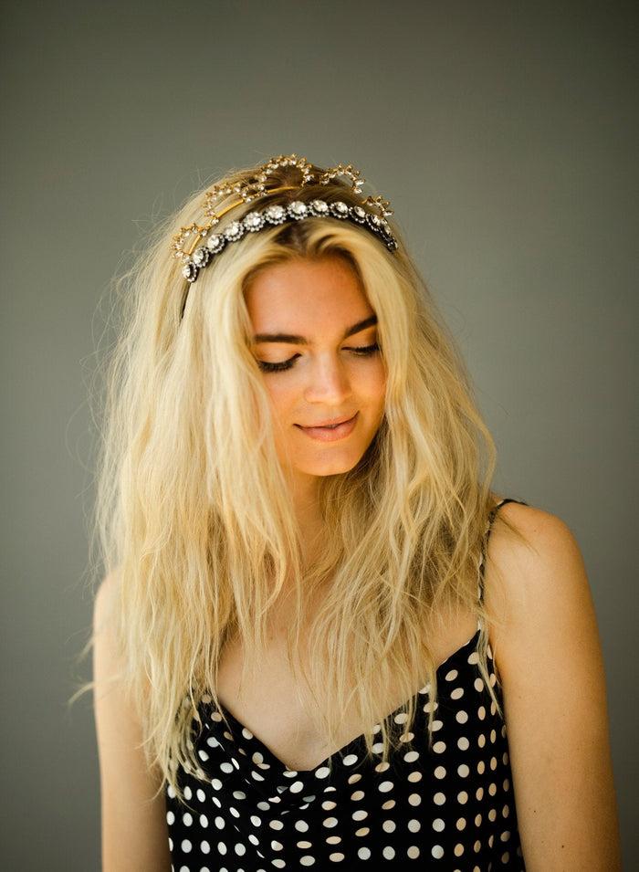Elizabeth Cole Titan Head Band Crystal