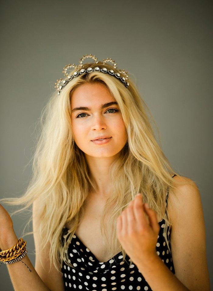 Elizabeth Cole Titan Head Band Crystal