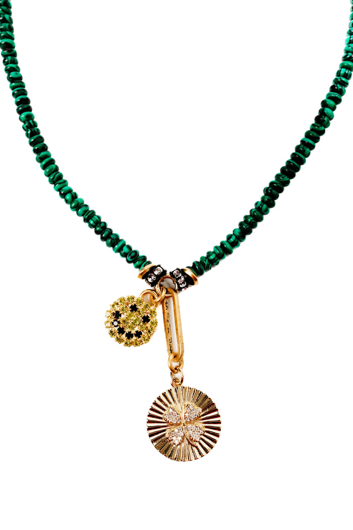 Elizabeth Cole Trista Necklace Green