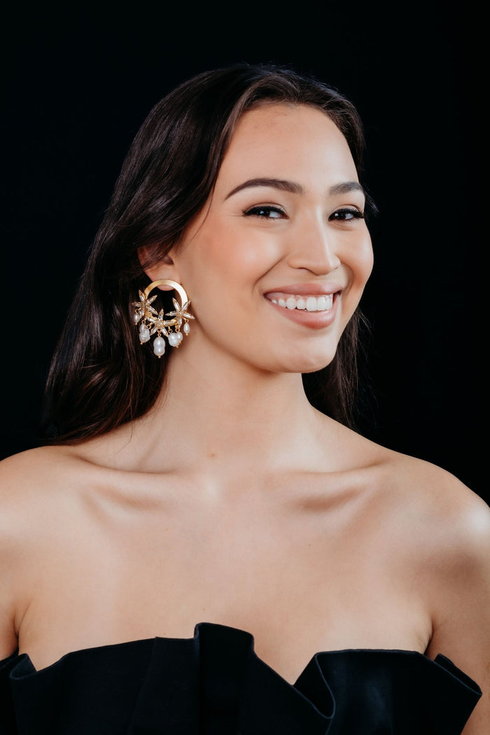 Elizabeth Cole Vaela Earrings Crystal