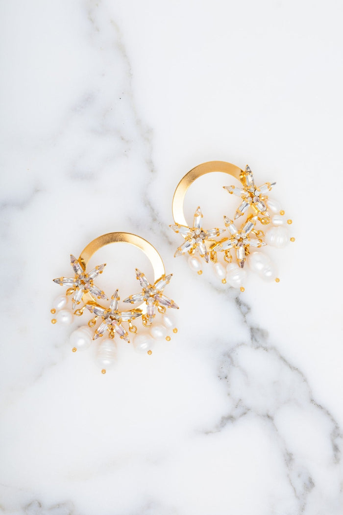 elizabeth cole Vaela Earrings Crystal