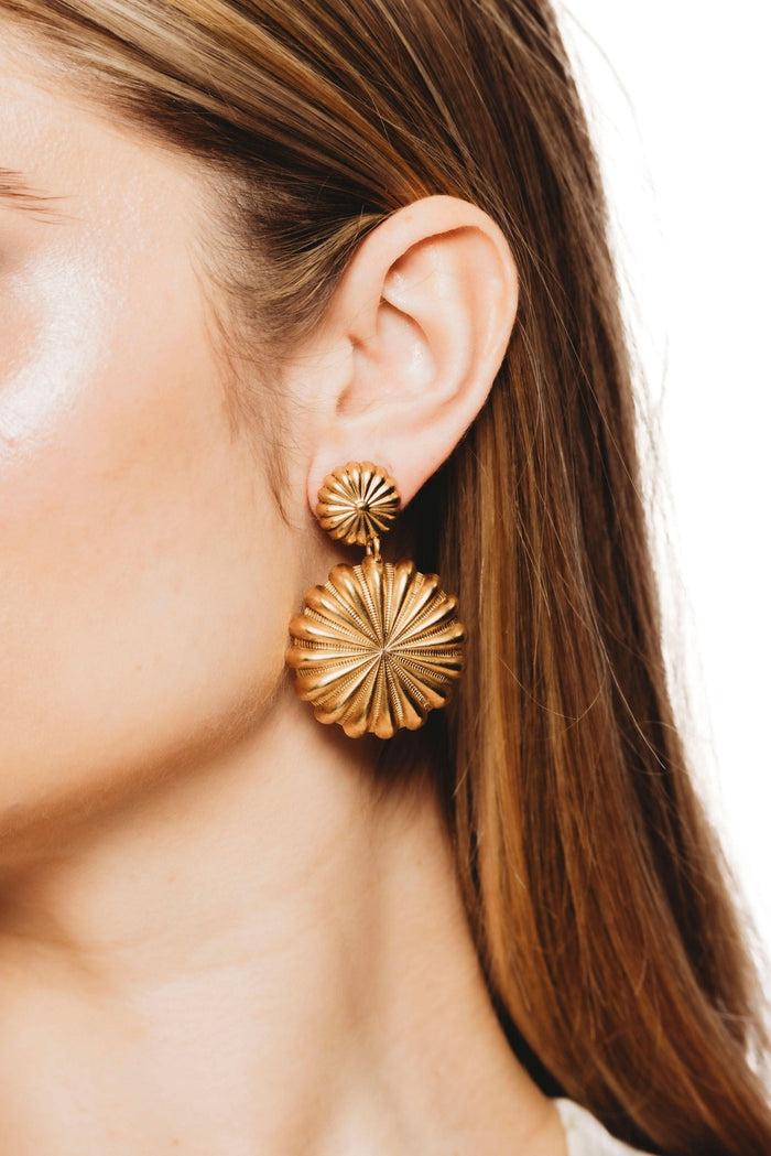 Elizabeth Cole Valerie Earrings Gold