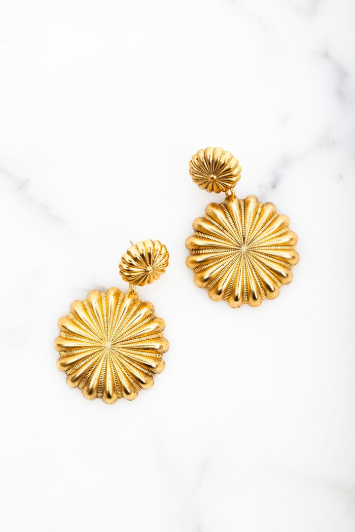 elizabeth cole Valerie Earrings Gold