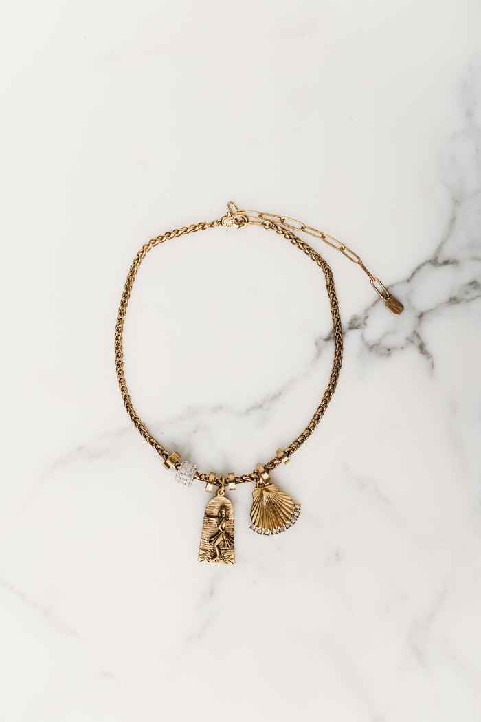 Elizabeth Cole Wahini Necklace Gold