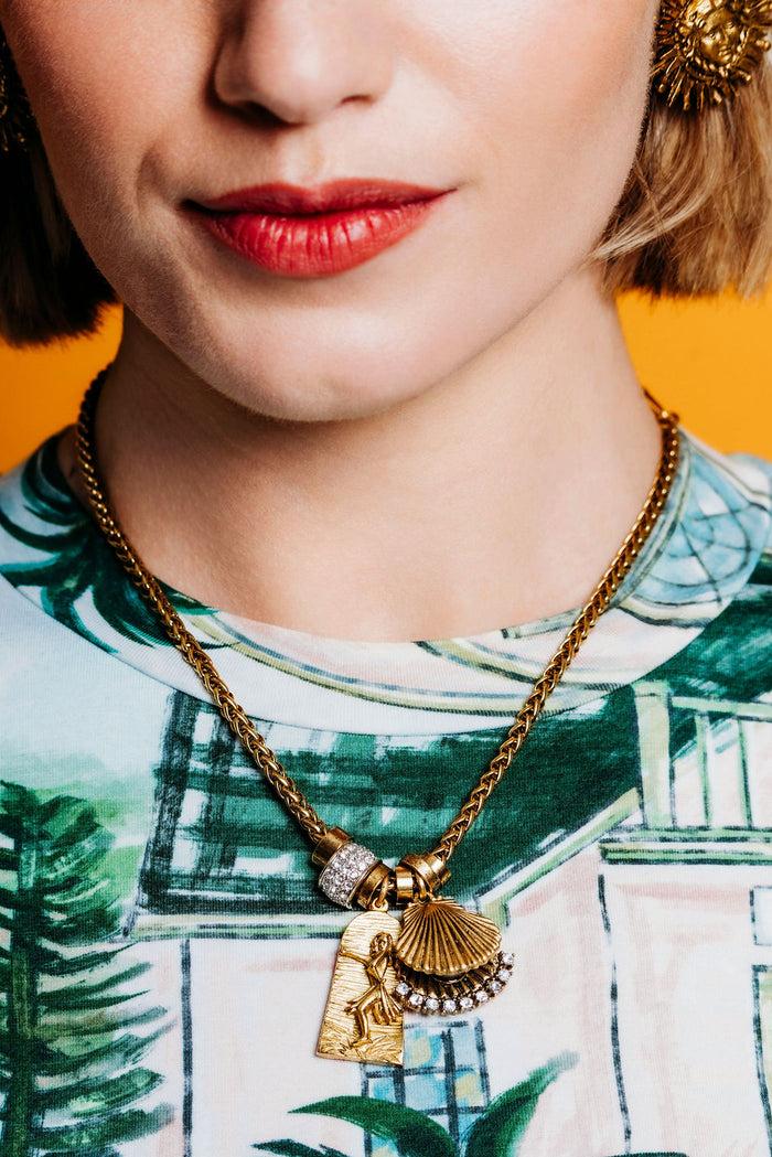 Elizabeth Cole Wahini Necklace Gold