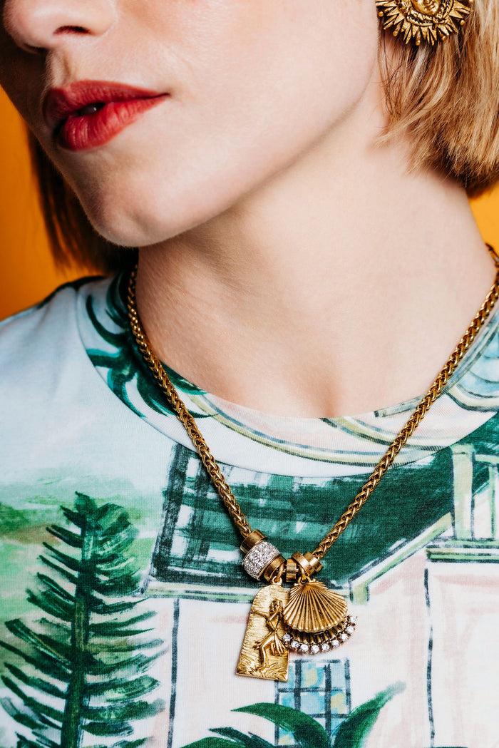 elizabeth cole Wahini Necklace Gold