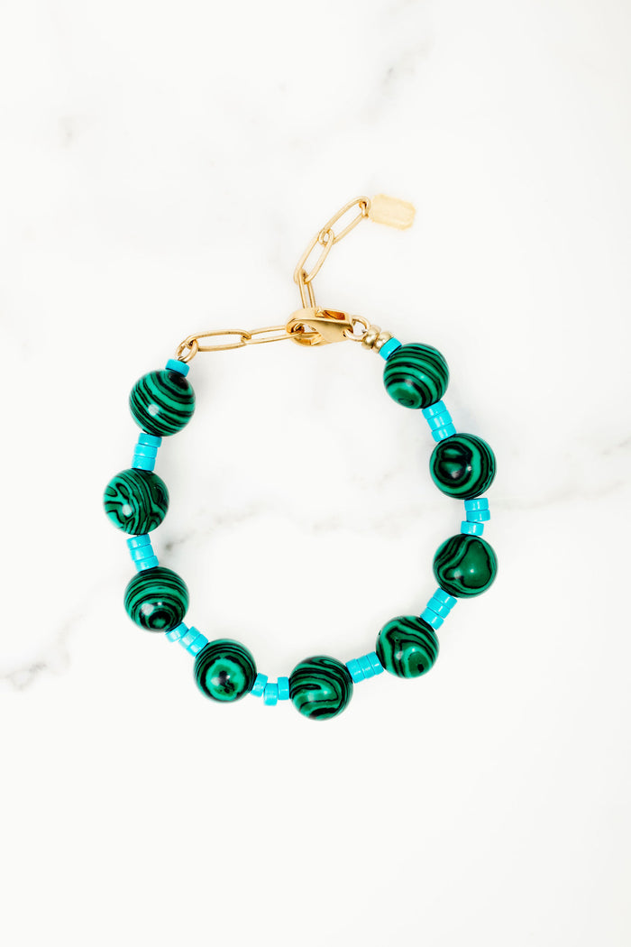 elizabeth cole Zella Bracelet Turquoise Green
