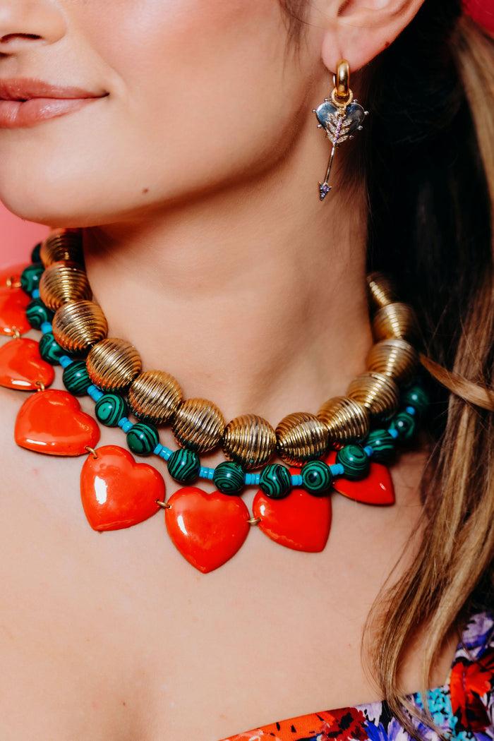 Elizabeth Cole Zella Necklace Green