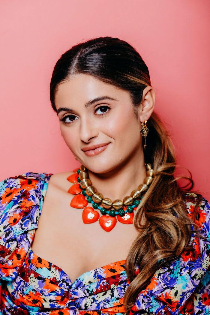 Elizabeth Cole Zella Necklace Green