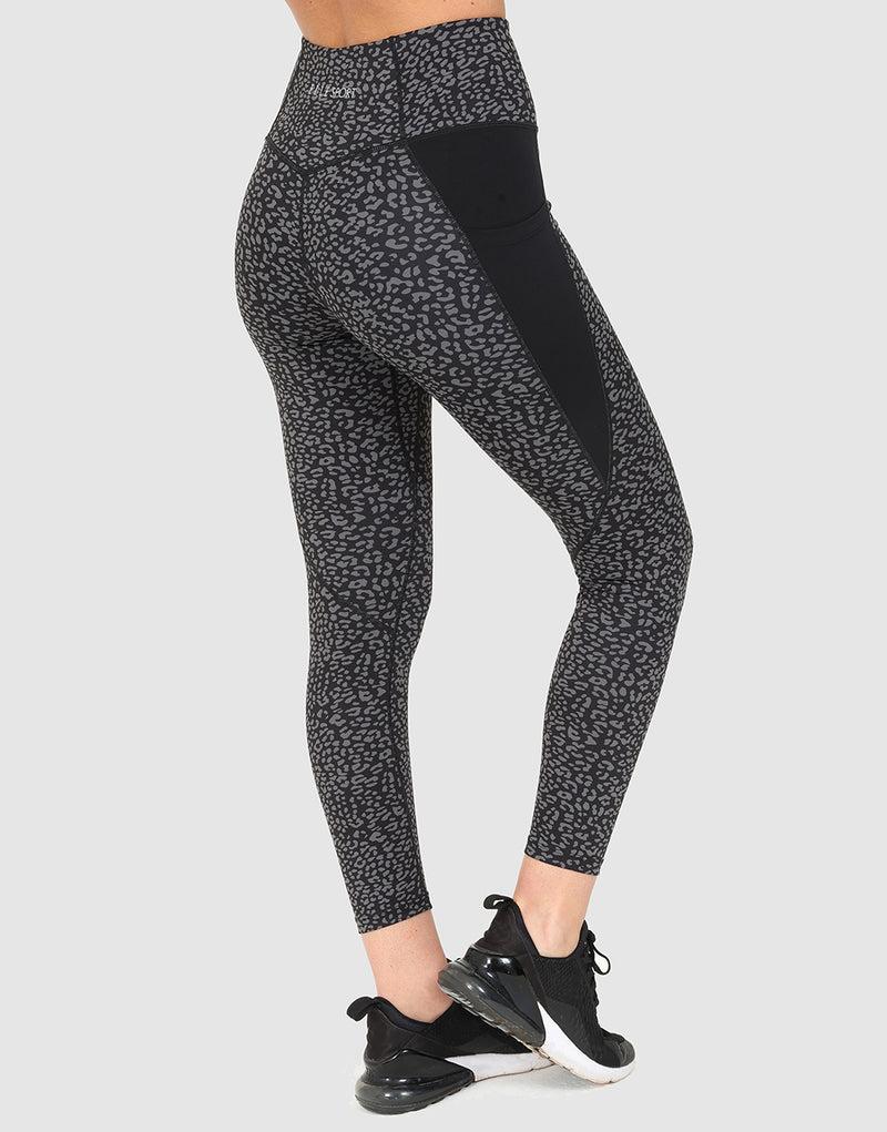 Elle Sportswear ELLE Sport AOP Cropped Legging - Black