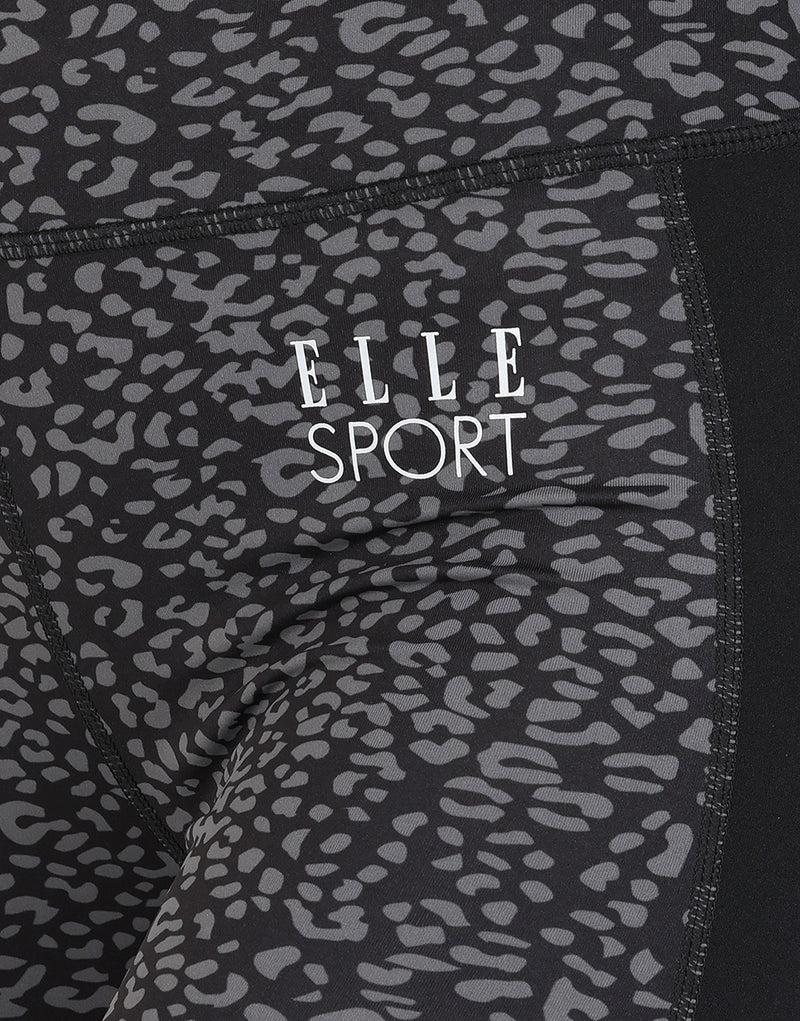 Elle Sportswear ELLE Sport AOP Cropped Legging - Black