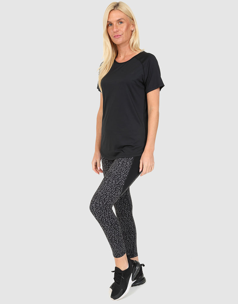 elle sportswear ELLE Sport AOP Cropped Legging - Black