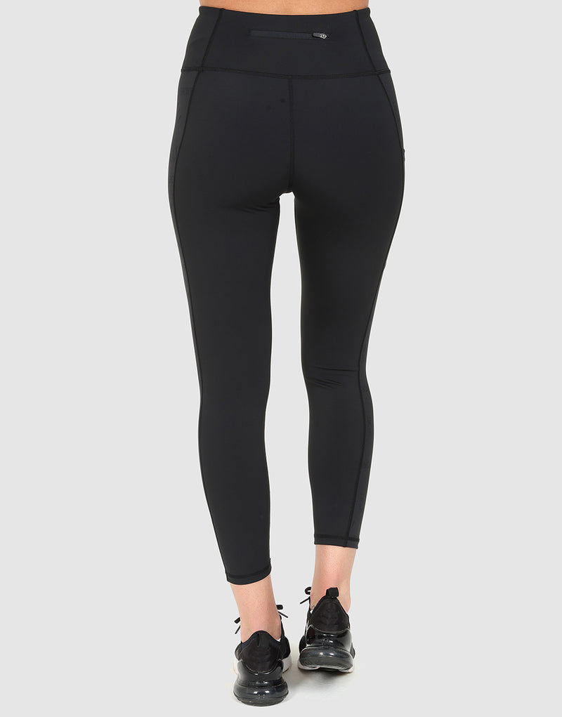Elle Sportswear ELLE Sport Cropped Panel Legging - Black