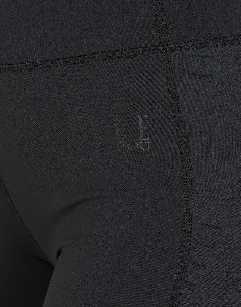 Elle Sportswear ELLE Sport Cropped Panel Legging - Black