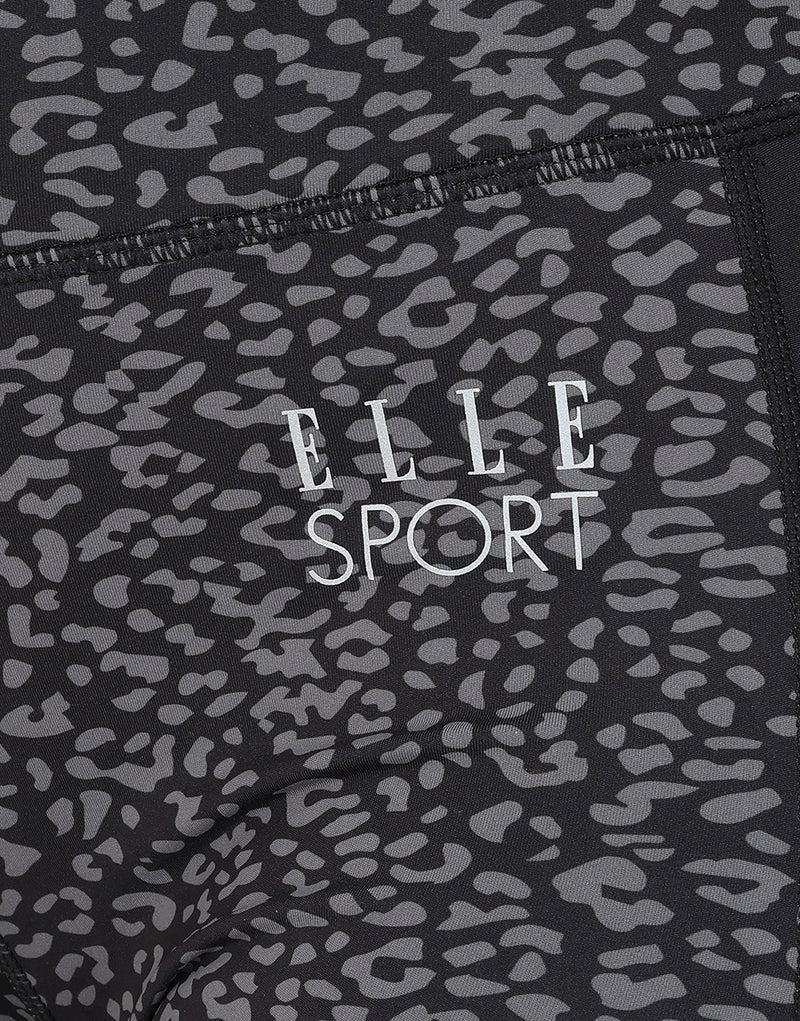 Elle Sportswear ELLE Sport Leopard Print Legging - Black