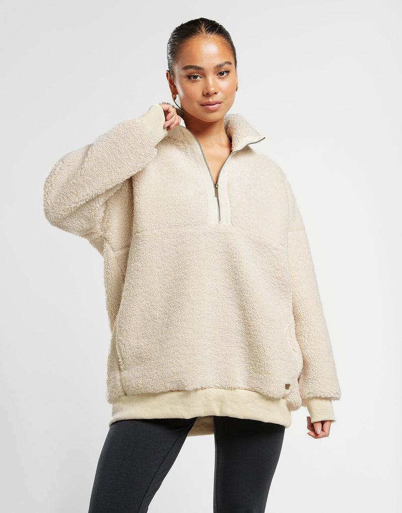 elle sportswear ELLE Sport Long Line Funnel Neck Fleece