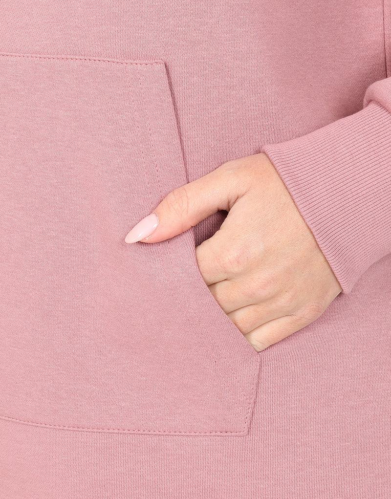 Elle Sportswear ELLE Sport Long Line Hoodie - Nostalgia Rose