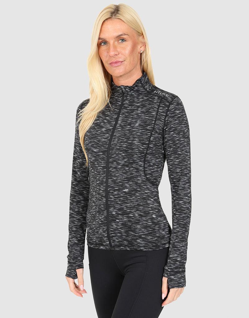 elle sportswear ELLE Sport Long Sleeve Full Zip - Space Dyed Marl
