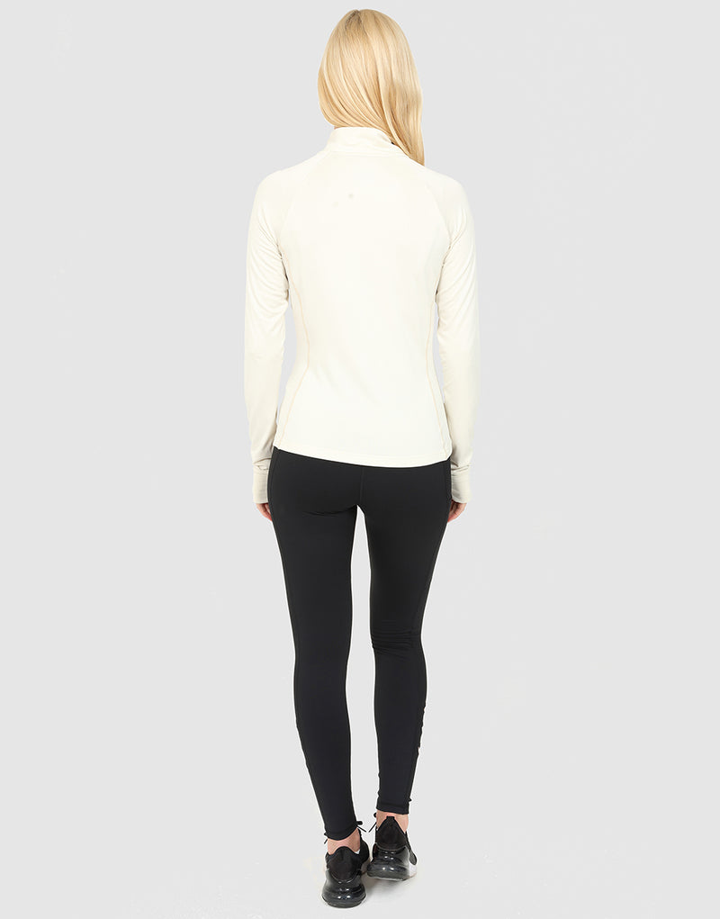 Elle Sportswear ELLE Sport Long Sleeve Full Zip Top - Birch