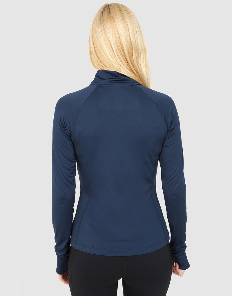 Elle Sportswear ELLE Sport Long Sleeve Full Zip Top - Navy