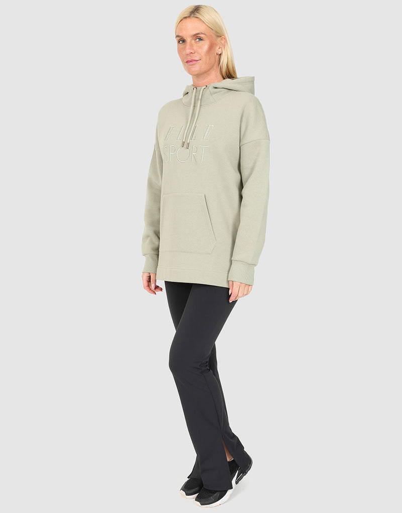 elle sportswear ELLE Sport Longline Hoodie - Seagrass