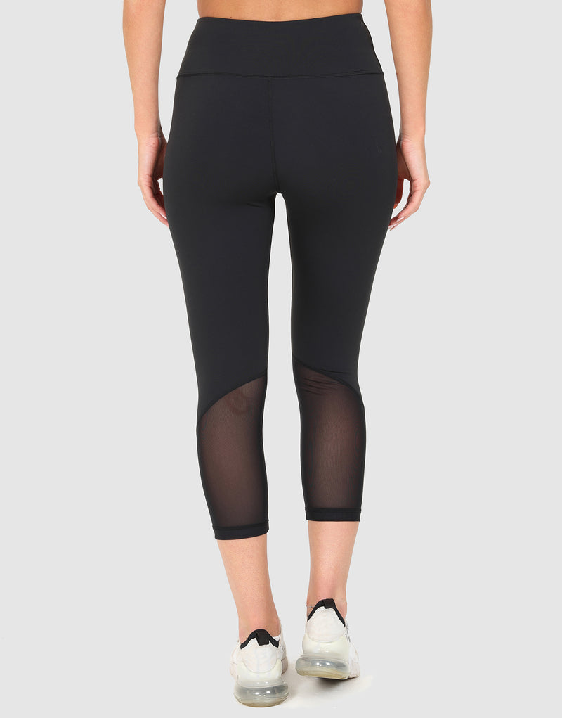 Elle Sportswear ELLE Sport Panel Cropped Legging - Black