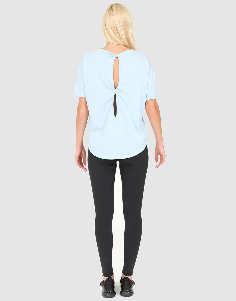 Elle Sportswear ELLE Sport Twist Back T-Shirt - Cashmere Blue