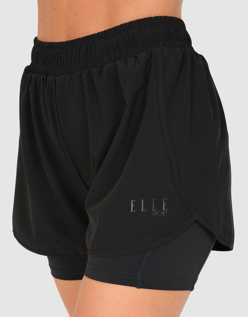 Elle Sportswear ELLE Sport 2 In 1 Short - Black