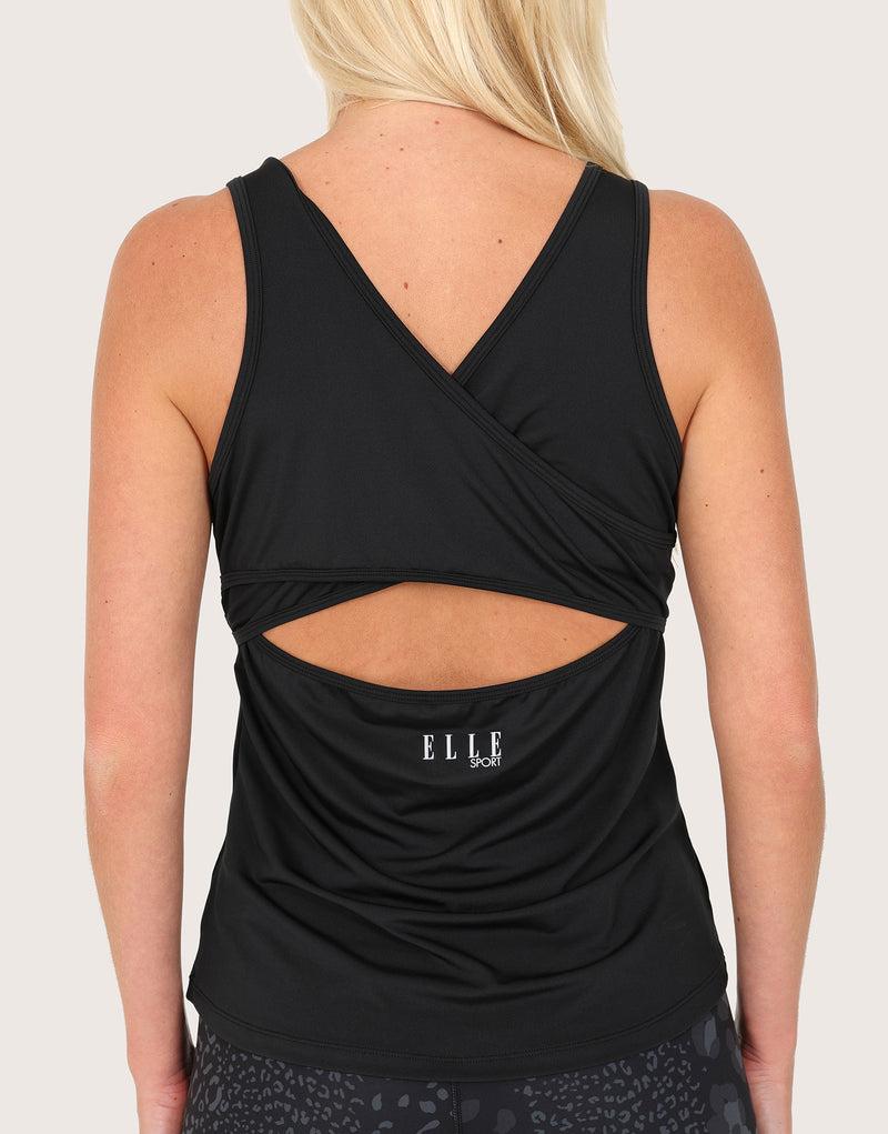 Elle Sportswear ELLE Sport Cross Back Vest - Black