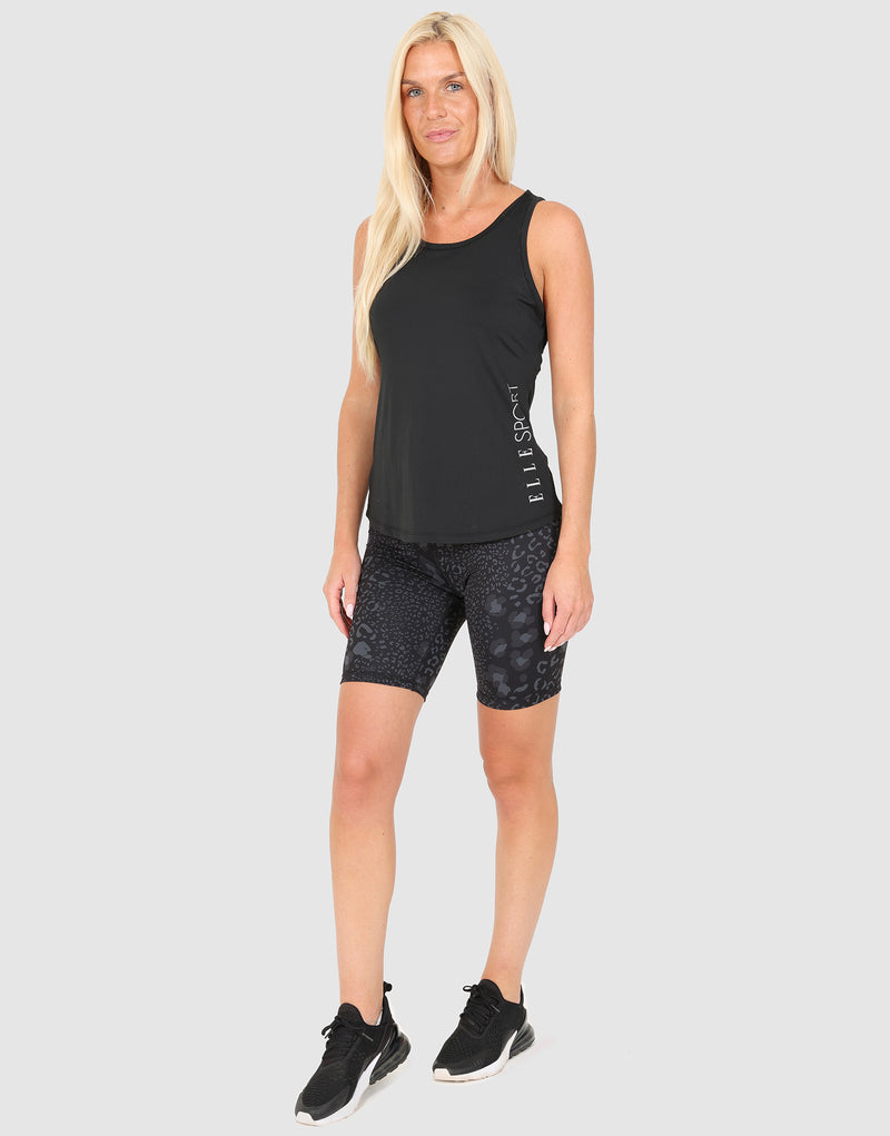 elle sportswear ELLE Sport Cross Back Vest - Black