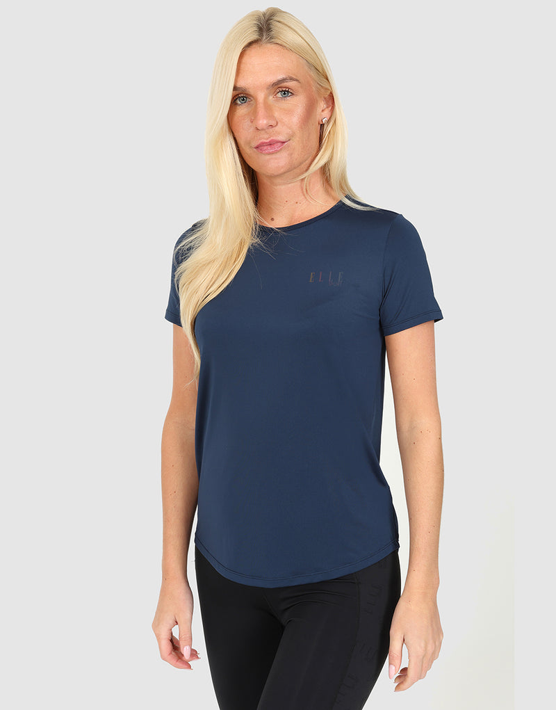 elle sportswear ELLE Sport Round Neck T-Shirt - Navy