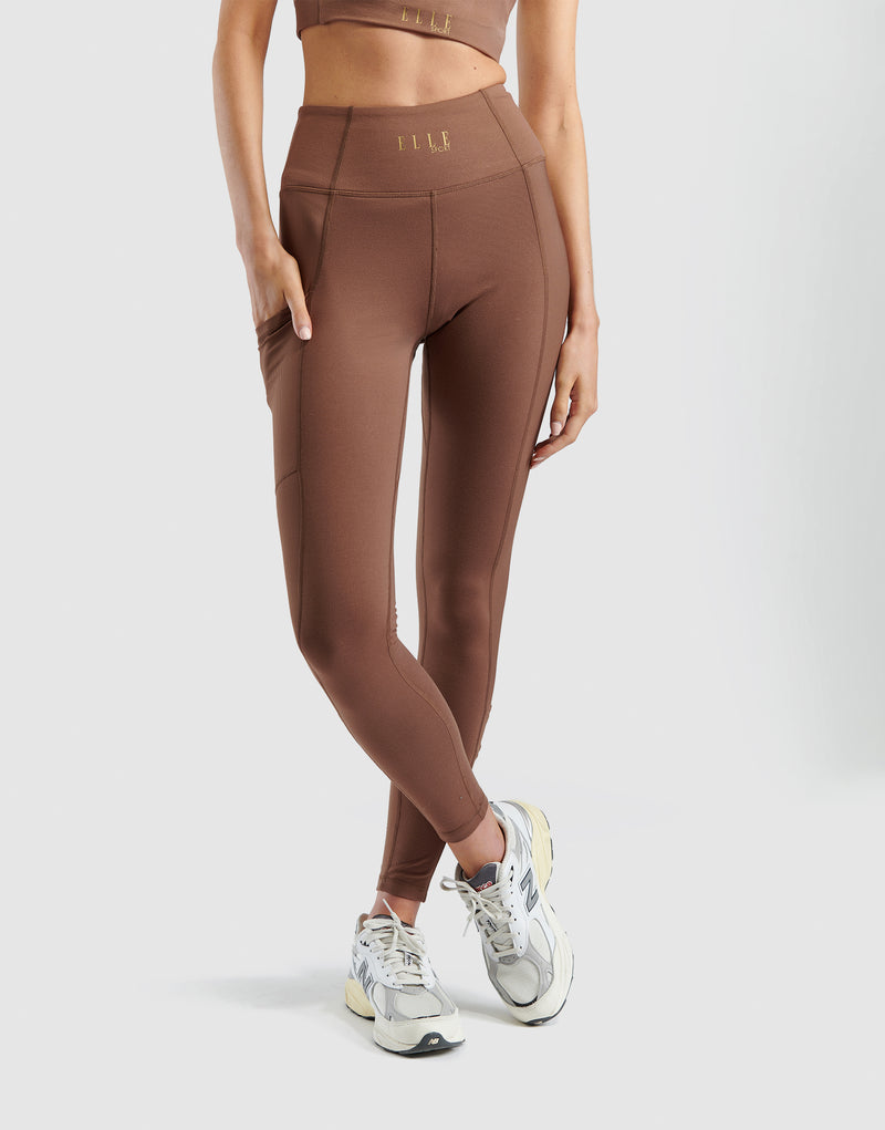 Elle Sportswear ELLE Sport Sueded Ribbed Leggings