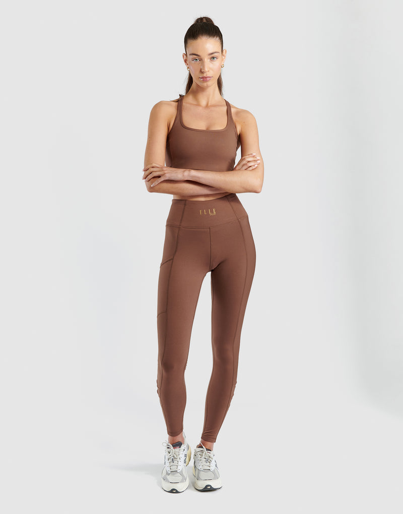 elle sportswear ELLE Sport Sueded Ribbed Leggings