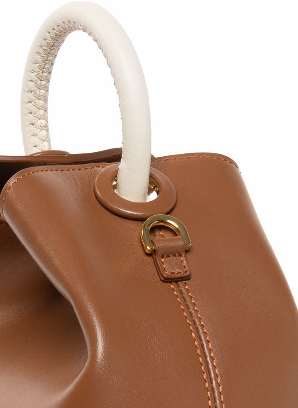 Elleme Baozi Leather Cognac/Beige
