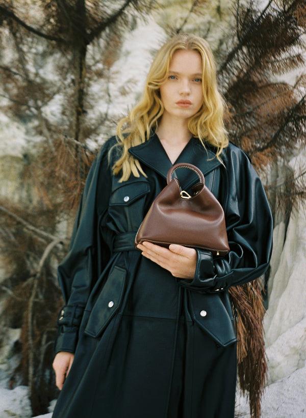 Elleme Baozi Leather Russet/White Stitches